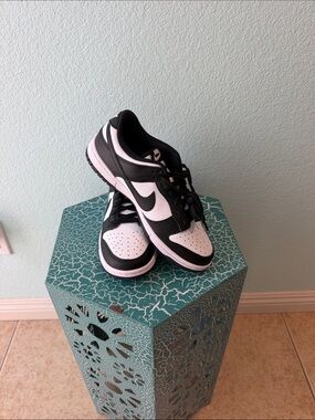 Nike Women’s Dunk Low Black and White Athletic Sneakers